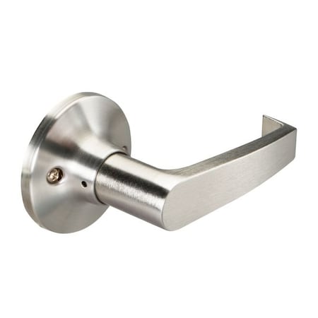 Half Dummy Lock With Edisto Lever Satin Nickel Finish